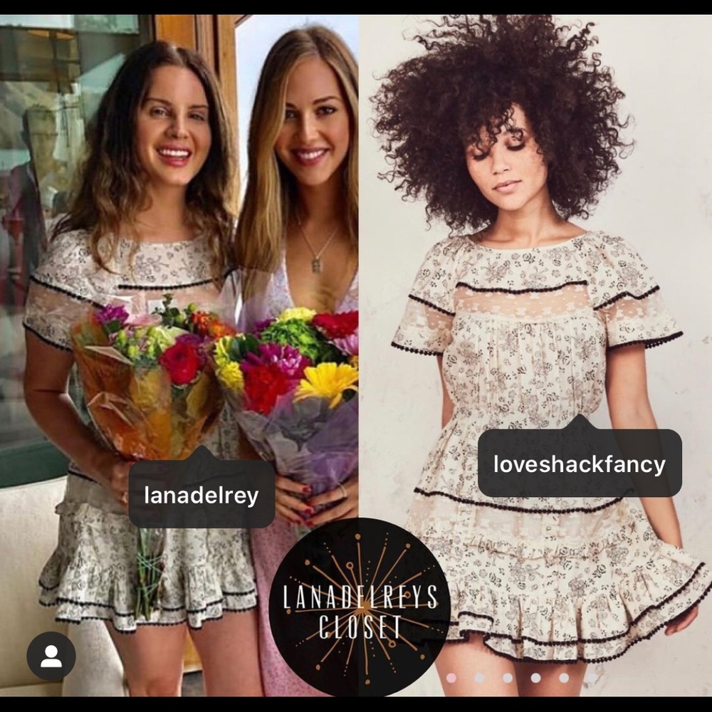 LoveShackFancy Karen Medium Floral Dress